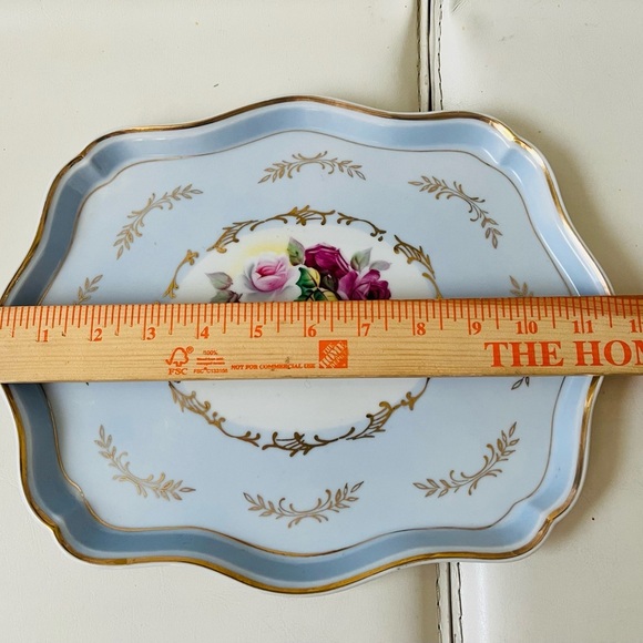 Vintage porce light blue tray - Picture 4 of 10